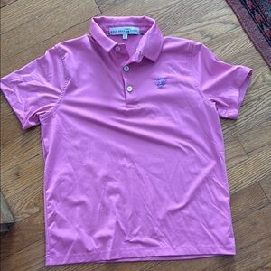 Bald Head Blues Kids Pink Polo Shirt size 10